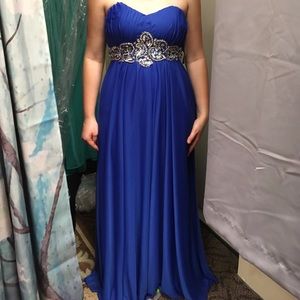 ROYAL BLUE PROM DRESS